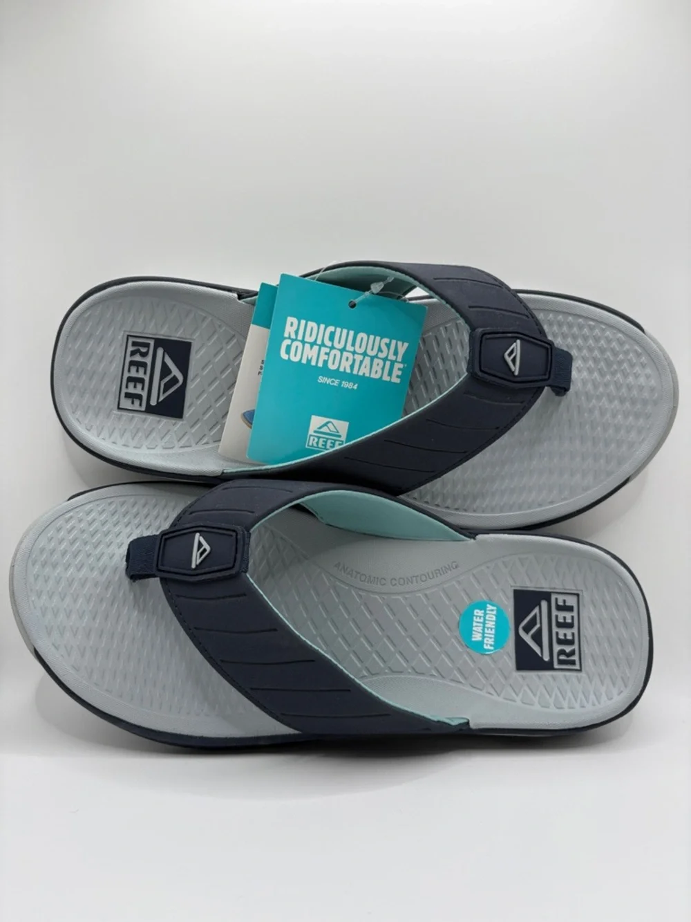 Reef Deckhand Sandals Men’s Size 8 Navy Water Friendly Arch Support NWT